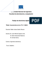 Caracteristicas de TTL y Cmos