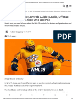 NHL 19 - Complete Controls Guide (Goalie, Offense and Defense) For Xbox One and PS4 - RealSport