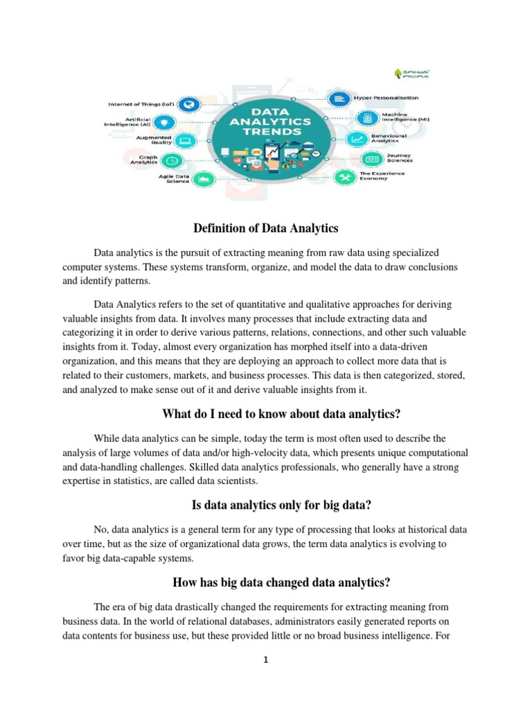 Understanding Data Analytics Basics | PDF | Data Science | Analytics