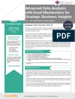 Advanced Data Analysis With Excel Masterclass For Strategic Business Insights