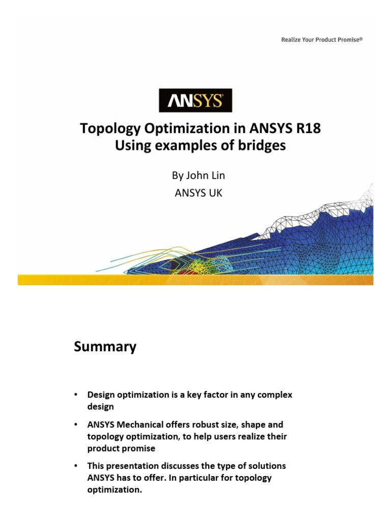 ANSYS CD 2017 Structures III Topology Optimization PDF | PDF ...