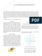 Fabrication and Analysis of A Triple Band Hexagonal Shaped Patch Antenna On FR 4