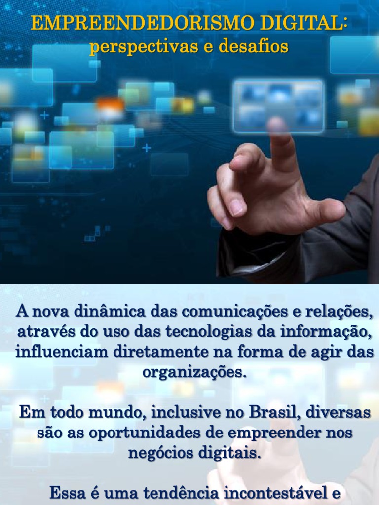 Desafios do Empreendedorismo Digital | PDF | Empreendedorismo | Internet