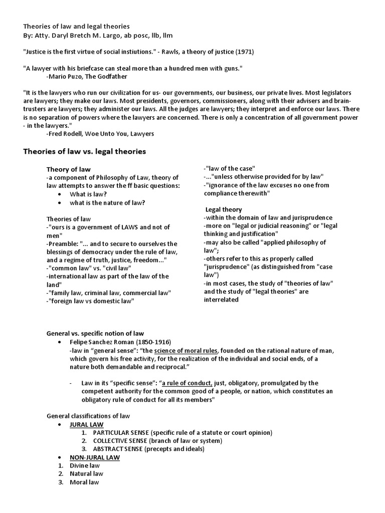 Theories of Law and Legal Reasoning | PDF | Jurisprudence | Natural Law