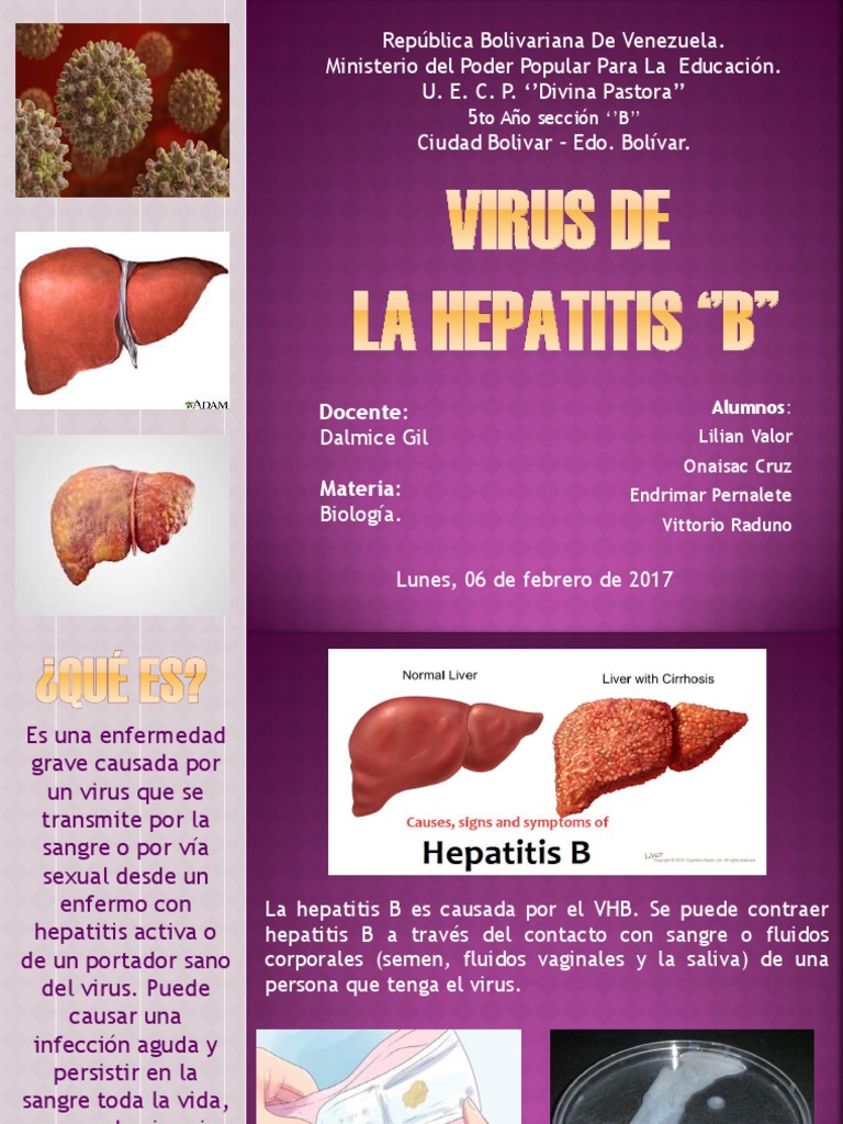 Virus de La Hepatitis 'B'' | PDF | Hepatitis B | Hepatitis