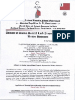 MACN-R000000438 - Affidavit of Allodial Secured Land Property Repossession Written Statement (Ex Rel 5075 PIACENZIA AVE VINELAND NEW JERSEY)