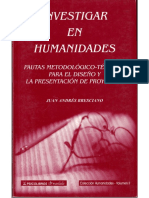 Investigar en Humanidades