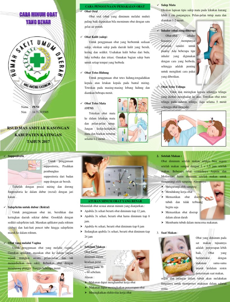 Leaflet Cara Minum Obat Yang Benar PDF