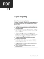 Capital Budgeting: Central Focus and Learning Objectives