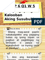 Tibay NG Iyong Kalooban Aking Susubukin Esp 6 Q1 W 5 D1