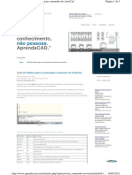 Auto Cad - Lista de Atalhos