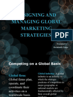 Designing and Managing Global Marketing Strategies