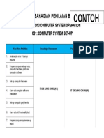 Contoh: Jadualpembahagian Penilaian Berterusan