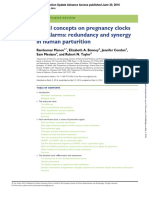 Novel Concepts On Pregnancy Clocks and Alarms: Redundancy and Synergy in Human Parturition