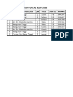 Jadwal Kuliah 2019A PDF