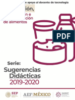 Propuesta curricular 2019-2020 para Preparación, Conservación e Industrialización de Alimentos