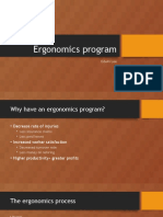 Ergonomics Program: Edwin Lee