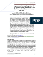 Intercity Land Public Transport in Malaysia: A Case Study On Bus Users in Kuala Lumpur - Penang Corridor