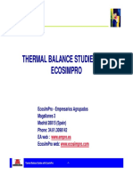 1 1 Thermal Balance Studies
