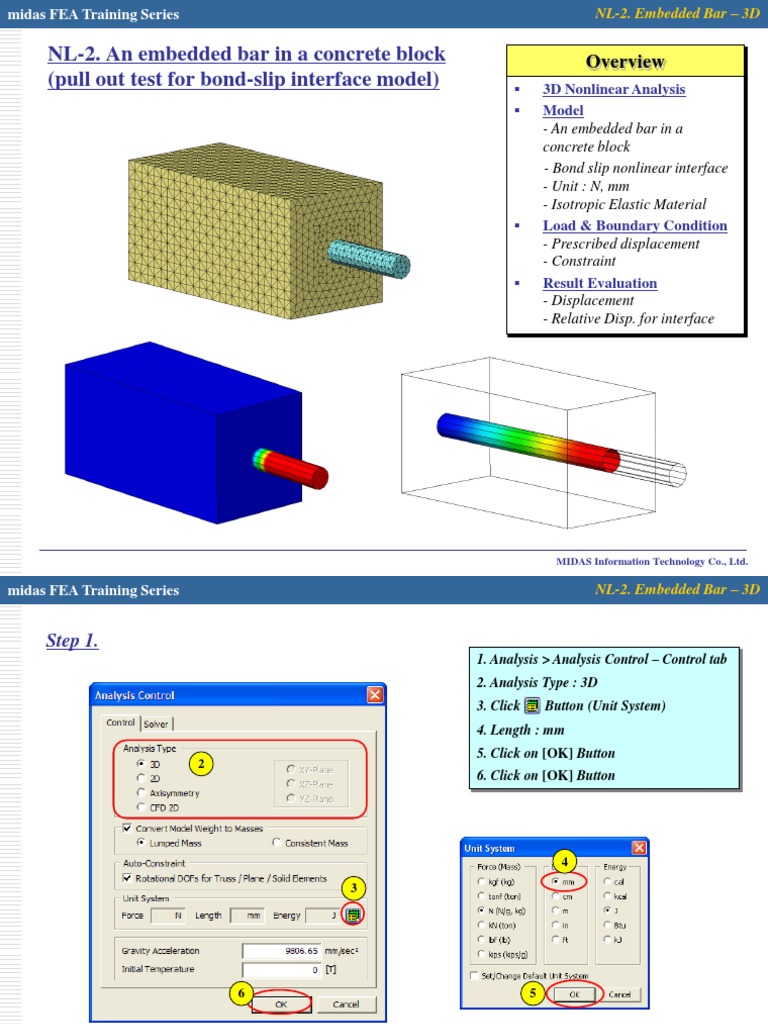 Midas Fem Tutorial 2 | PDF | Young's Modulus | Finite Element Method