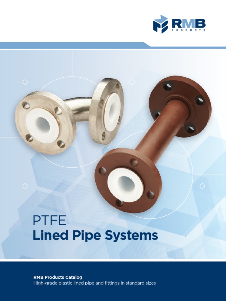 Ptfe Lined Pipe Catalog, PDF, Pipe (Fluid Conveyance)