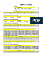 Price List Roman