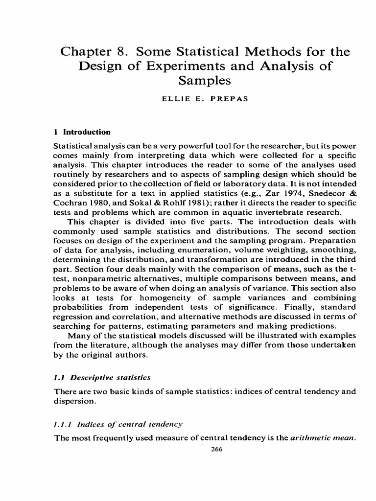 Statistical Methods for Experiments | PDF | Coefficient Of Variation ...