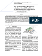 Fabrication of Polyimide Optical Waveguide On Silicon Dioxide Layer Stacked Silicon Substrate