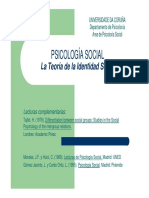 PSICOLOGÍA SOCIAL. La Teoría de La Identidad Social PDF