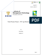 Trade Finance Project - ITC Agri Business Division: Appendix 1 Roll No: 180201117