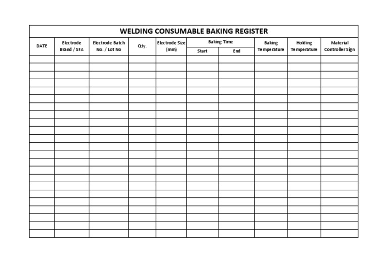 2. WELDING CONSUMABLE BAKING REGISTER.pdf