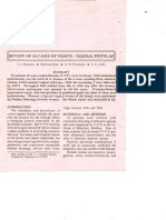 Review of 10 Cases of Vesico Vaginal Fistulae