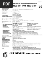 Greisinger OXY 3690 MP User Manual