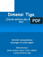 Dimensi Tiga Jarak