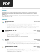 Sample CV