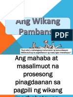 Ang Wikang Pambansa