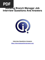 1979 Banking Branch Manager Interview Questions Answers Guide