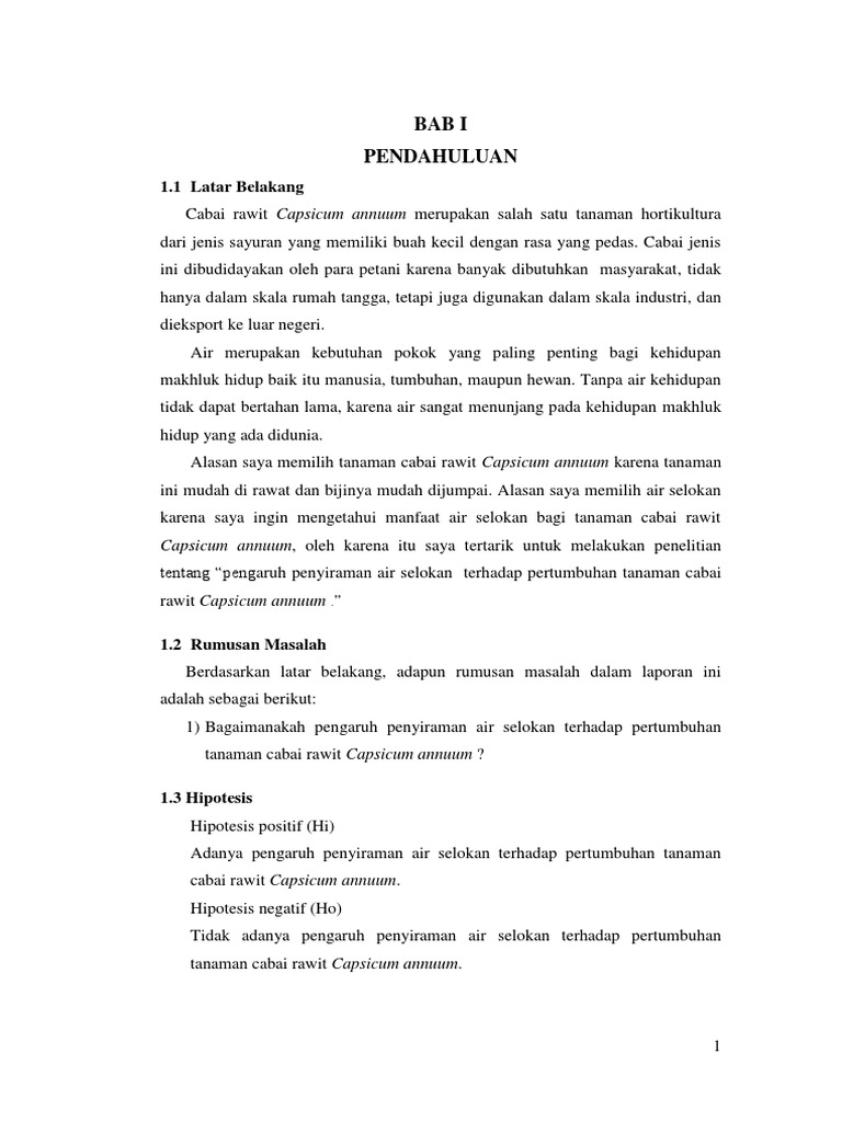 Karya Tulis Ilmiah Biologi