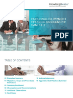 PURCHASE-TO-PAYMENT PROCESS ASSESSMENT REVIEW