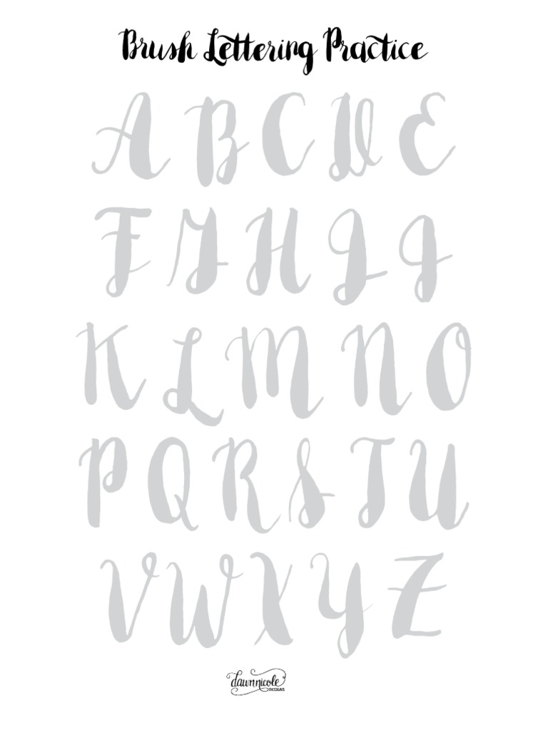 Practicing Brush Lettering Progress Through Patience and