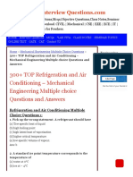 300+ TOP Refrigeration & Air Conditioning Multiple Choice Questions PDF