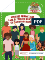 Acciones Afirmativas para El Fomento Asociativo Solidario Con Comunidad PDF