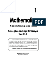 Math 1 LM S.binisaya Unit 4