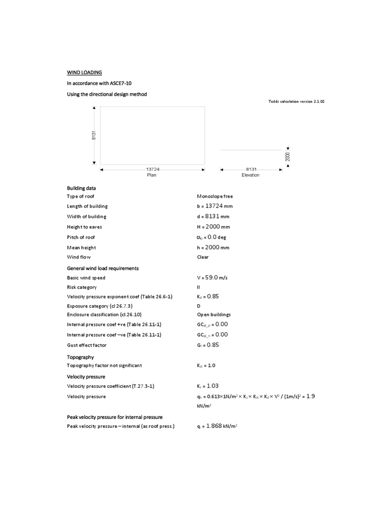 Tedds Calculation Version 2.1.02 | PDF | Dynamics (Mechanics) | Fluid ...