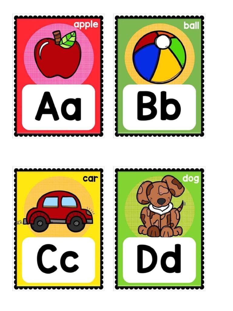 Colorful Flashcards
