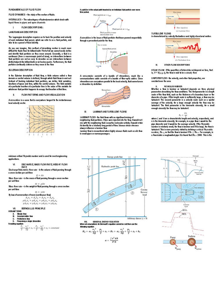 Fundamentals of Fluid Flow Overview | PDF | Fluid Dynamics | Turbulence