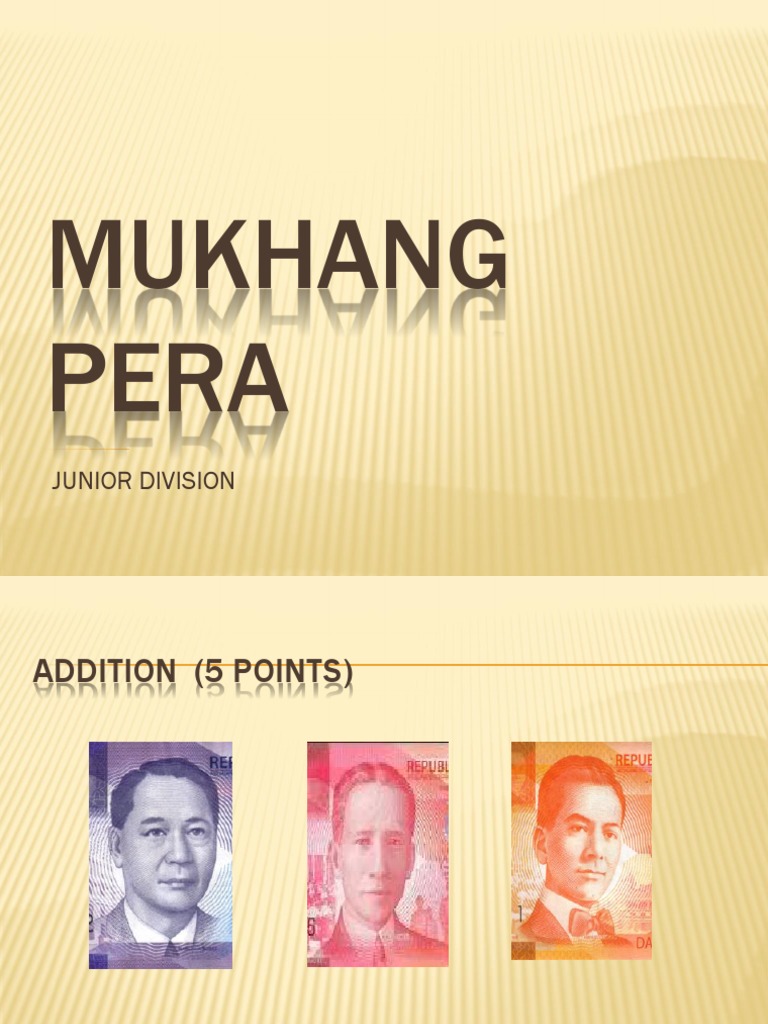 Mukhang Pera Math Activities | PDF | Sports & Recreation