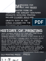 Printing Is A Process For
