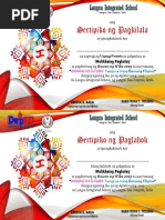 Certificate of Appreciation-Final Template - Tagalog-Edited | PDF