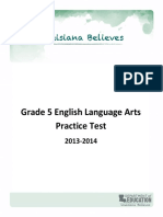 Practice Test Ela Grade 5 PDF